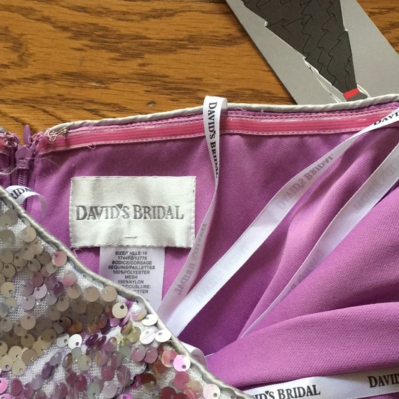 Sequined Cocktail dress by David’s Bridal size 10 - Picture 5 of 6